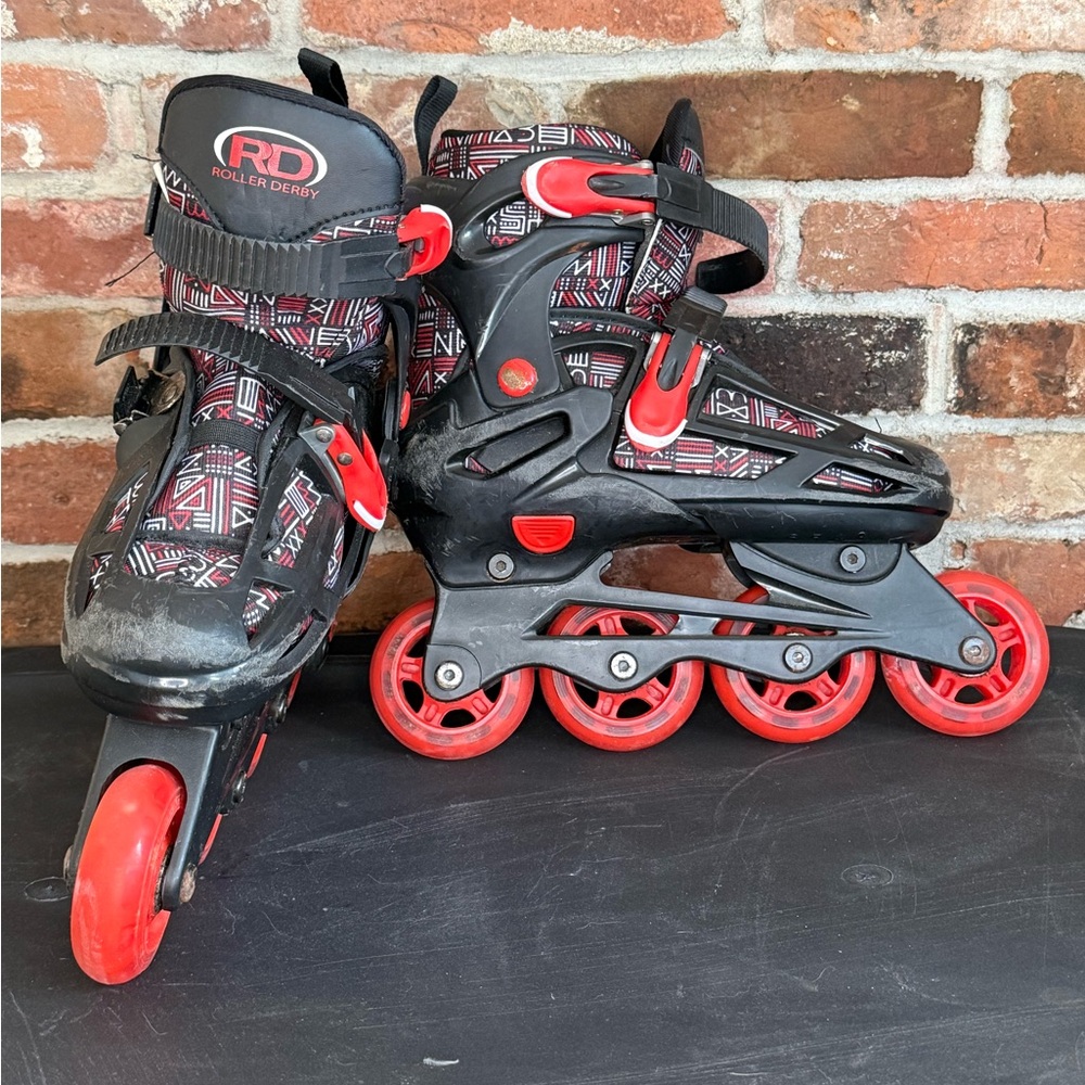 Kids Inline Skates - Black and Red